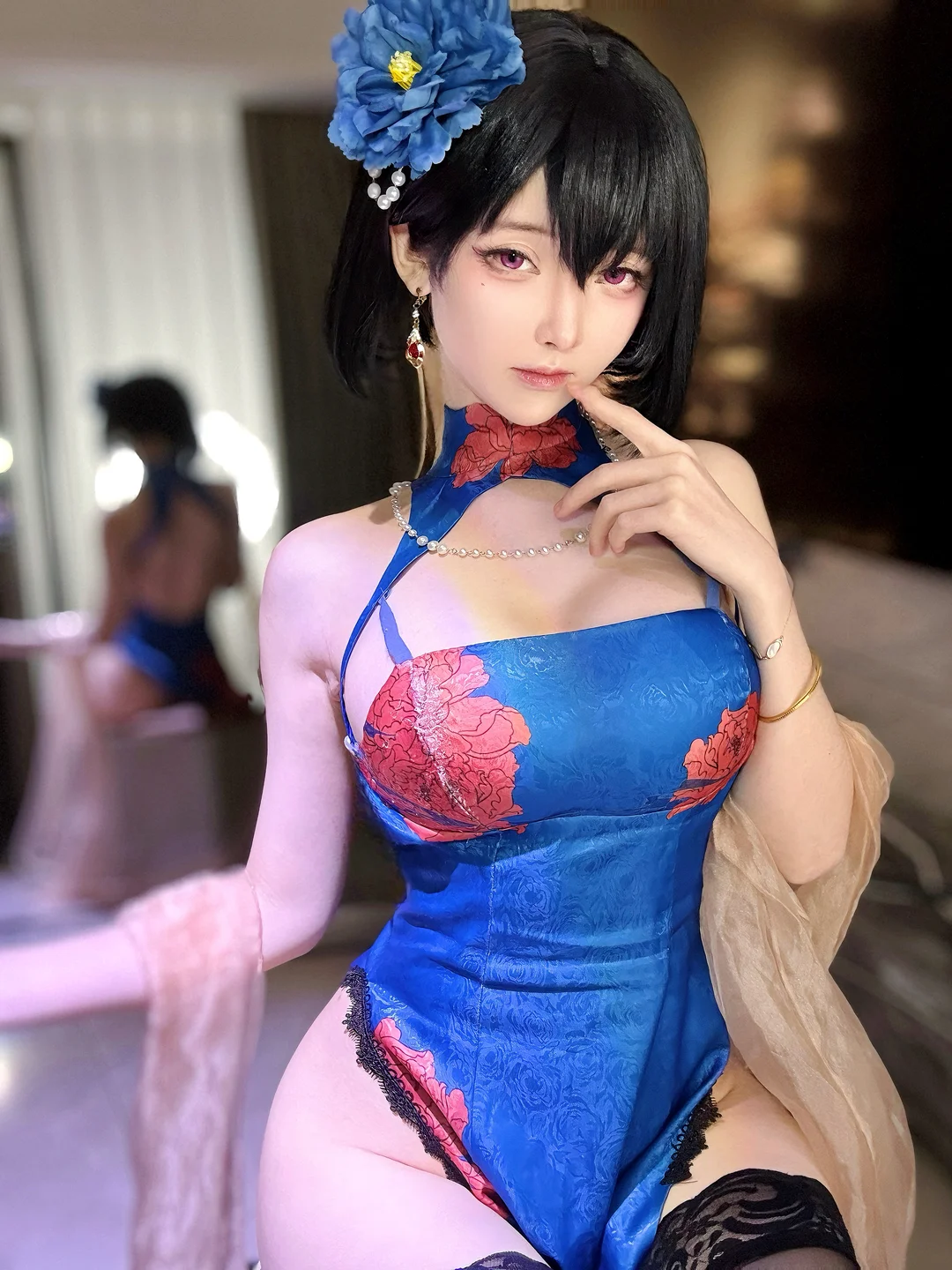 一小央泽 - 碧蓝航线 建武 旗袍 [87P,7V-1.85GB] tg@simisebaisi 【丝足阁】019.webp